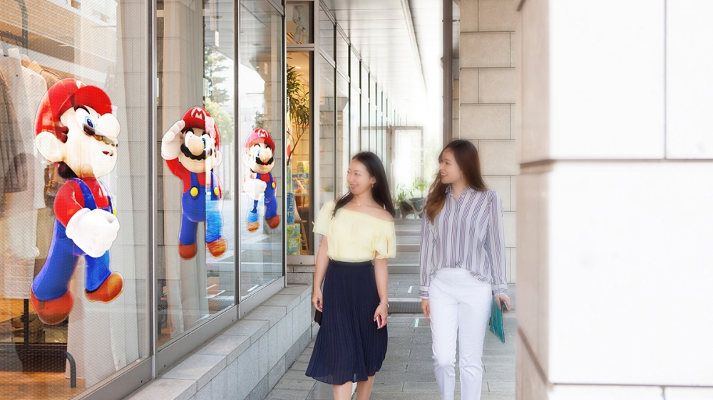 제곱미터당 160,000 픽셀, TV급 홀로그램 은폐 스크린